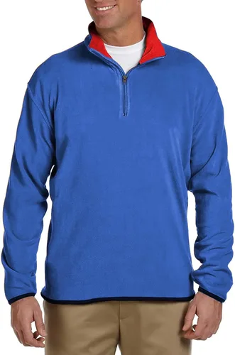 Vista 6 de JH DESIGN GROUP Sudadera Pullover Térmica de Forro Polar con Cremallera de un Cuarto para Hombre de Manga Larga Suéter de Peso Medio en 6