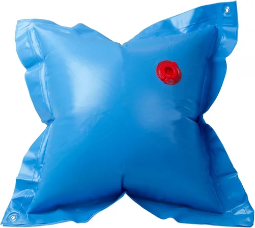 Vista 8 de Buffalo Blizzard - Cojín de aire de 4 pies por 4 pies de largo, hecho de material de vinilo resistente de grosor 18 azul Cojín inflable