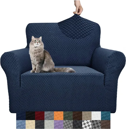 Vista 13 de YEMYHOM Funda para sofá con diseño jacquard de alta elasticidad, funda para silla de sala de estar, a prueba de mascotas, perros y gatos