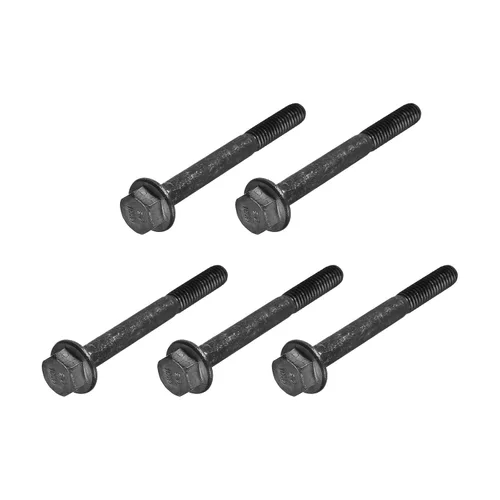 Vista 7 de METALLIXITY Pernos de cabeza hexagonal con brida (M6x40mm) 5pcs, perno de brida hexagonal Tornillo de media rosca, para sujetadores de hardware