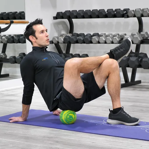 Vista 4 de OPTP Pelota de postura – Pelotas de espuma para masaje, terapia física, ejercicio y fitness, pelota de movilidad para liberar la tensión muscular