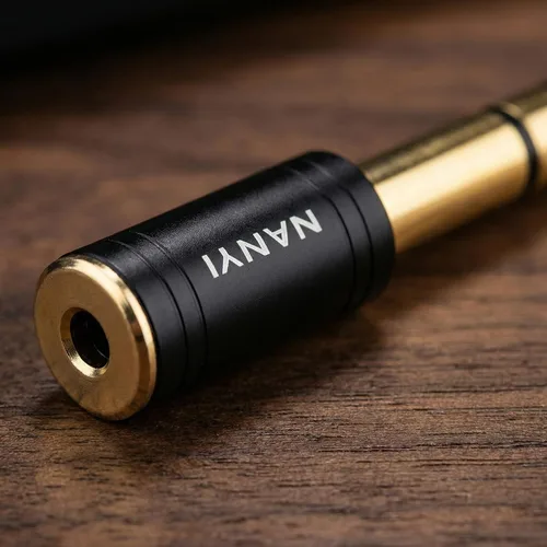 Vista 9 de NANYI adaptador para auriculares estéreo de 1/4 pulgadas a 1/8 pulgadas 1/8" Female to 1/4" Male TRS stereo Audio Adapter; brass body; copper