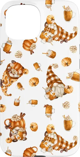 Vista 6 de Autumn Pumpkin Spice Motif for Thanksgiving Cute Fall Gnome Case for iPhone 17