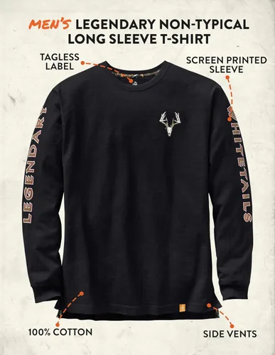 Vista 8 de Legendary Whitetails - Camiseta de manga larga para hombre, con diseño exclusivo