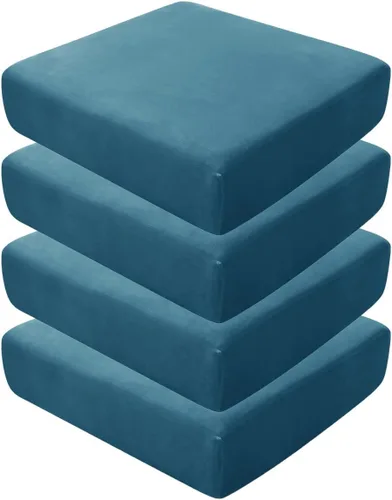 Vista 100 de Fundas de asiento de terciopelo ultra suave, fundas de cojín de asiento suave SOFE fundas de sofá con parte inferior elástica lavable funda