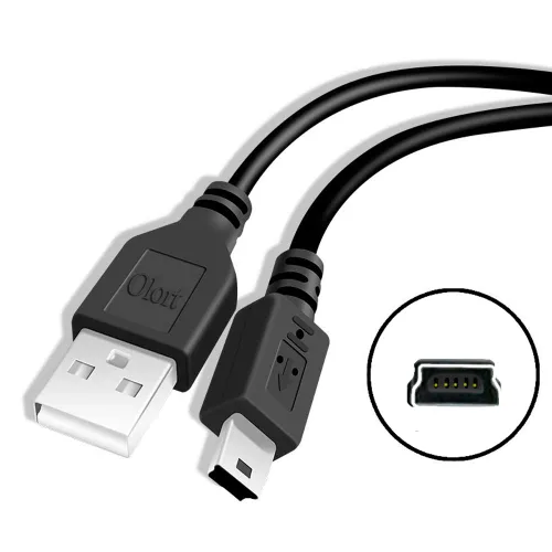 Vista 2 de Olort Cable de carga mini-USB para calculadora gráfica de color TI 84 Plus CE/CE, TI-Nspire II/CX/CX CAS