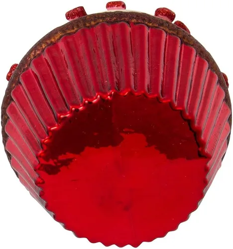Vista 6 de Kurt Adler - Juego de adornos de 3.65 pulgadas para cupcakes de cristal de 3.65 pulgadas