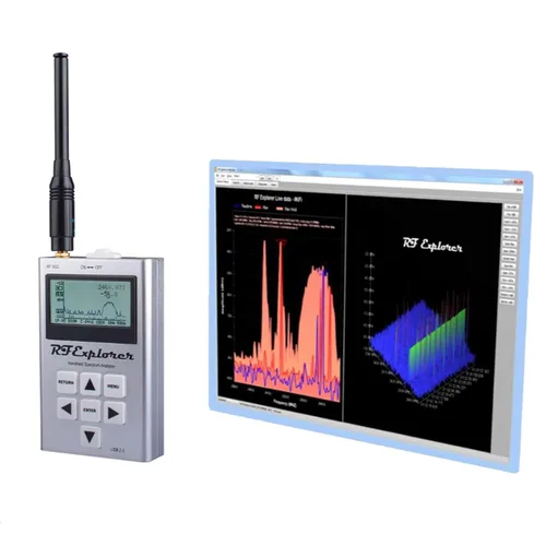 Vista 5 de RF Explorer Spectrum Analyzer WSUB1G Model, 240MHz to 960MHz - Handheld Frequency Analyzer for Ham Radio, Wireless Devices, WiFi Networks, Audio