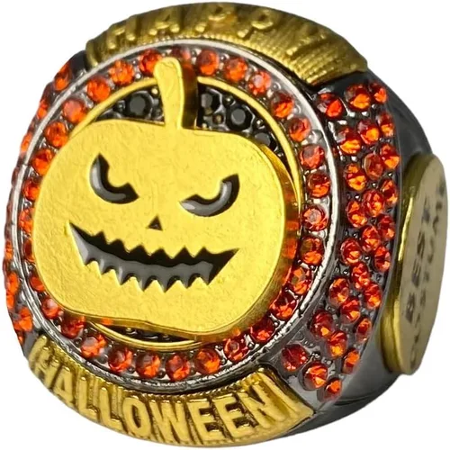 Vista 5 de Legacy Rings Halloween Mejor Disfraz de Campeonato Trofeo Anillos Concurso Premio Medalla Premio Premio para Niños o Adultos Fiesta de Disfraces