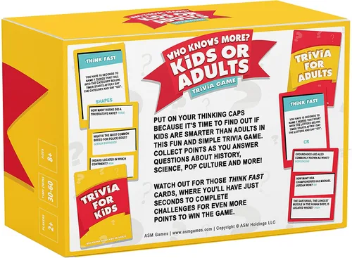 Vista 6 de ¿Quién sabe más? Niños o adultos, El juego de trivia definitivo para niños, adolescentes y adultos - Un divertido juego de fiesta familiar