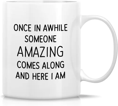 Vista 10 de Retreez Taza divertida – I Love You to The Moon & Back - Tazas de café de cerámica de 11 onzas – Divertido, sarcasmo, sarcástico, motivacional