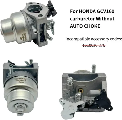 Vista 4 de Strongthium 16100-Z0L-023 Carburador para Honda GCV160 GCV135 GC135 GC160 Husqvarna Troy Bilt Craftsman Toro Cub Cadet Ryobi Homelite160cc 135cc