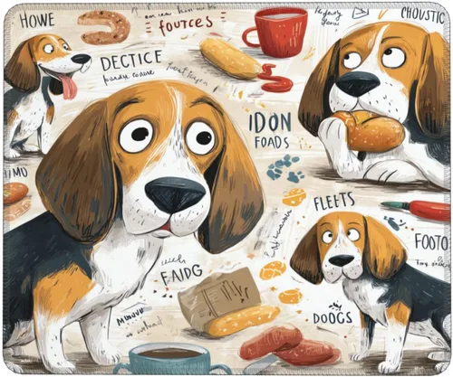 Vista 22 de 7.9”x9.5” Funny Non Slip Mouse Pad Cute Mousepad Office Desk Accessories for Computer Laptop Gamer Animal Dinner
