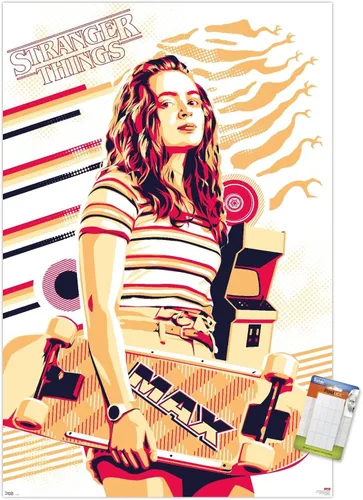 Vista 17 de Trends International Netflix Stranger Things: Season 3 - Póster de pared máximo, 14.725 x 22.375 pulgadas, versión enmarcada de madera de granero