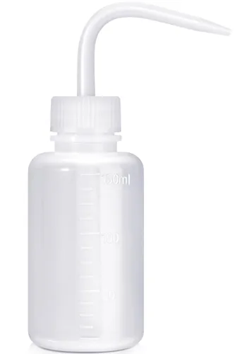 Vista 12 de Valchoose - Botella exprimible de 8.5 fl oz, botella de lavado premium LDPE, azul, 1 paquete Medical Lab Wash Container, No Leaking, Angled Spout