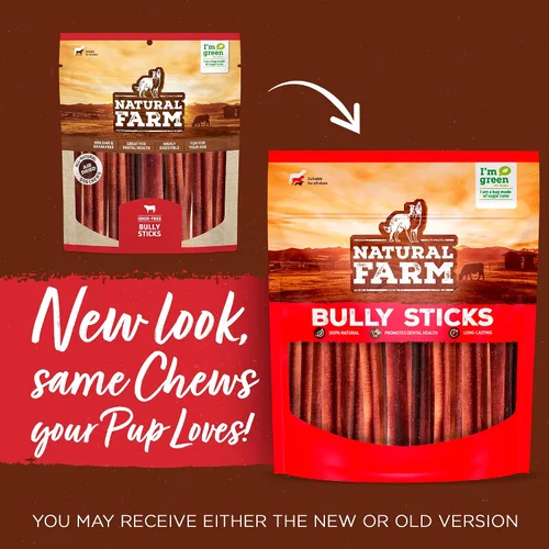 Vista 2 de Natural Farm Bully Sticks sin olor en forma de anillo (3-4 pulgadas, paquete de 10) – 100% masticables de carne de res para más compromiso