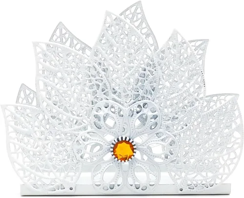 Vista 8 de Servilletero para mesa, marco de metal de mariposa, soporte de decoración de mesa de comedor, dispensador de servilletas ideal para mesas de cocina