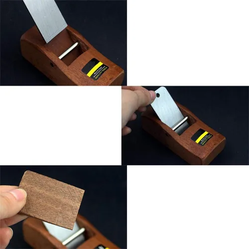 Vista 3 de Cabilock Plano de mano 2 unids Mini Carpintero Plano Herramienta de madera eficiente Cepilladora de madera