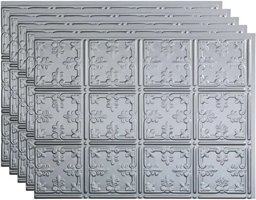 Vista 28 de FASÄDE Panel decorativo para salpicaduras de vinilo de estilo tradicional / patrón 10 en bronce antiguo (muestra de 6 x 6 pulgadas)