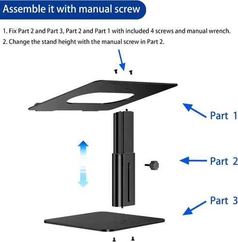 Vista 5 de BESIGN LSX6N Soporte para Laptop, Elevador Ergonómico Ajustable para Notebook con Soporte, Soporte para Computadora Compatible con Air, Pro, Dell