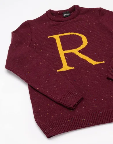 Vista 3 de Harry Potter Ron Weasley - Suéter de punto unisex para hombre, Rojo