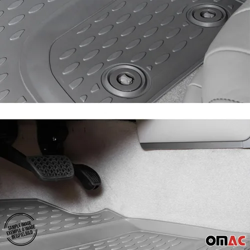 Vista 8 de OMAC Rubber Mats Floor Mats Compatible with Audi Q8 2018-2025 TPE Car Mats TPE Black
