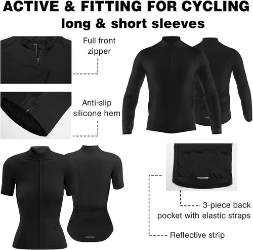 Vista 5 de Florida - Camiseta de ciclismo para hombre y mujer con bolsillos UPF50+ FL, camiseta de ciclismo transpirable Florida MTB BMX Gear SLC161