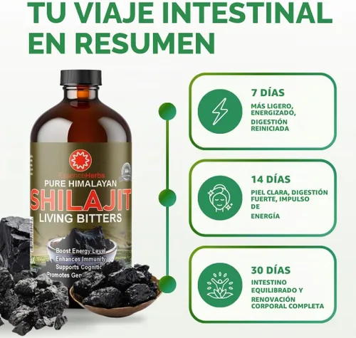 Vista 6 de Essence Herbs Shilajit - Líquidos amargos hechos con shilajit, moringa, semillas negras y más (paquete de 1)