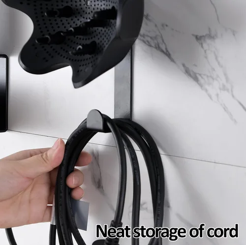 Vista 5 de Affogato Soporte para secador de pelo compatible con Shark FlexStyle, organizador de montaje en pared para accesorios Shark Flex