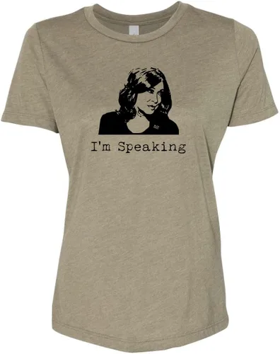 Vista 18 de Cute Women's Screen Printed Crew Neck Tee, Shirts With Sayings, Dusty Blue or Olive