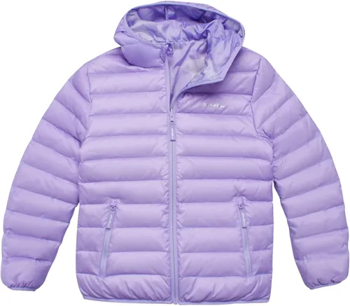 Vista 2 de Eddie Bauer CirrusLite - Chaqueta de plumón resistente a la intemperie para niñas, acolchado con aislamiento acolchado de burbujas (3-20)