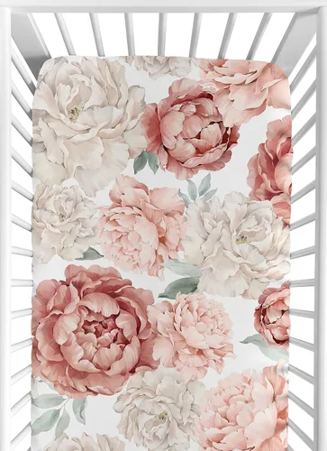 Vista 8 de Sweet Jojo Designs Sábanas ajustables para cuna de bebé (rosa sólido) para niñas, guardería infantil, habitación de niños pequeños - Tamaño estándar