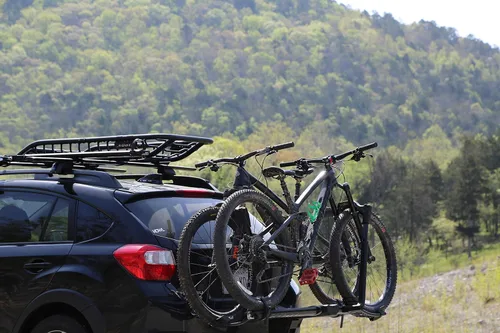 Vista 5 de Kuat Racks NV Base 2.0 - Portabicicletas Mountain, Road, Gravel Bike, or E-Bike Compatible, No-Tool Install, Pivot System, All-Metal Robust