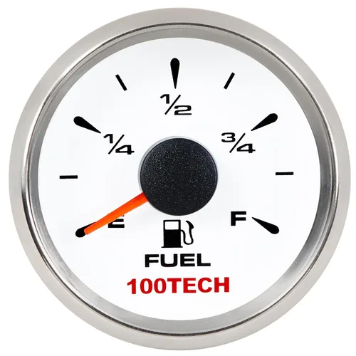 Vista 10 de 100TECH Medidor de Combustible 0-30 ohms Medidor de Nivel de Combustible Marino Impermeable 52mm 2-1/16"" Medidor de Combustible Diesel
