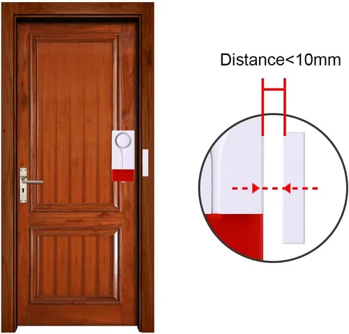 Vista 3 de Alarma abierta para puerta y ventana, control remoto inalámbrico, sensor magnético, timbre antirrobo, seguridad para el hogar, protección para casa