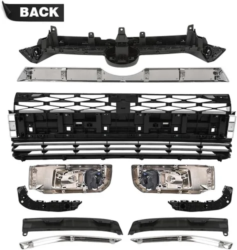 Vista 3 de G-PLUS Conjunto de rejilla de parachoques delantero Body Kits 13 piezas compatible con Toyota 4Runner Limited 2014-2019