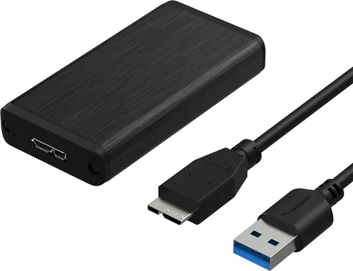 Vista 9 de Sabrent Adaptador de Carcasa de Aluminio mSATA a SATA III de 2.5 Pulgadas (EC-MSSA)