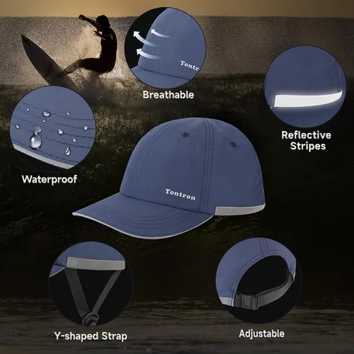 Vista 3 de Tontron Wasumer - Gorra para deportes acuáticos Gorra de kayak Gorra de rafting Sombrero de surf Casco de perfil bajo