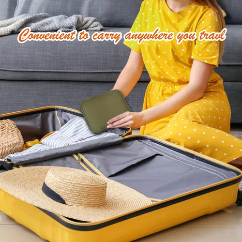 Vista 7 de Kit de costura con estuche, suministros de costura portátiles para el hogar, viajero, adultos, principiantes, emergencia, contiene 18 hilos