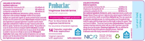 Vista 9 de Probaclac Probiótico vaginal para VB Fórmula de vaginosis bacteriana Clínicamente aprobado Reduce la recurrencia de VB Equilibra el pH
