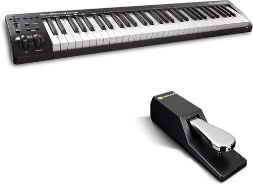 Vista 3 de M-AUDIO Keystation 49 Controlador MIDI en Paquete con Auriculares para Grabación de Estudio, Producción Musical, Podcasting, Transmisión