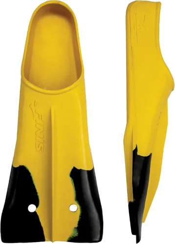Vista 10 de Finis Z2 Gold Zoomers - Aletas de entrenamiento de hoja corta para fuerza y velocidad, ajuste de goma natural