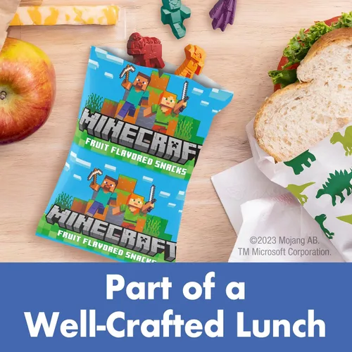 Vista 6 de Minecraft Snacks con sabor a frutas, 17.6 onzas, 22 bolsas
