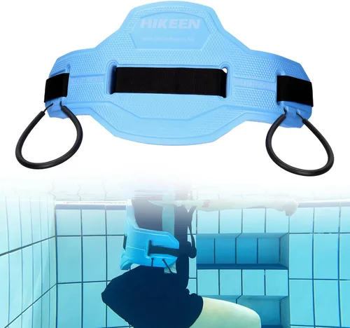 Vista 8 de Cinturón flotante para natación, aeróbicos acuáticos con correas de fijación, cinturón de flotación para piscina, fitness y terapia de entrenamiento