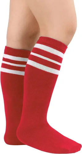 Vista 2 de Durio Calcetines de fútbol para niños, calcetines de fútbol de algodón suave para niños y niñas, calcetines deportivos hasta la rodilla
