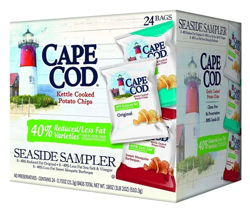 Vista 7 de Cape Cod Muestrario playero papas fritas de hervidor, 24