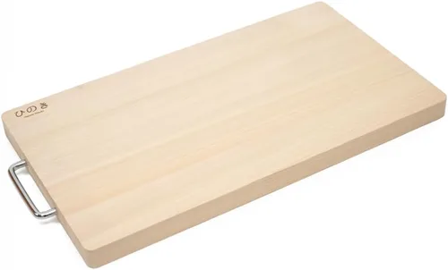 Vista 10 de BOUMBI Hinoki - Tabla de cortar reversible de madera con mango de metal (13.6 x 8.4 x 1.05 RM_S)