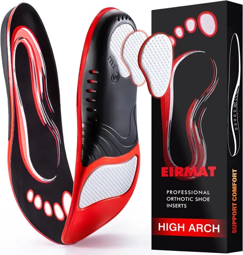 Vista 17 de Plantillas para aliviar la fascitis plantar: insertos de soporte de arco para mujeres y hombres - Plantillas hombres para pies planos - Arco alto