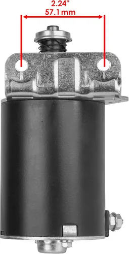 Vista 3 de Caltric Motor de arranque compatible con John Deere 92H D125 D130 D140 D155 D160 MIA13038 / engranaje de acero de 15 dientes