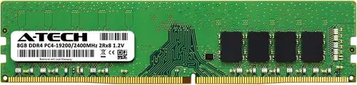 Vista 2 de A-Tech 8GB DDR4 2400MHz DIMM PC4-19200 UDIMM Non-ECC 2Rx8 1.2V CL17 288-Pin Módulo de actualización de memoria RAM para computadora de escritorio